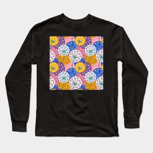 Dandelion floral pattern color Long Sleeve T-Shirt